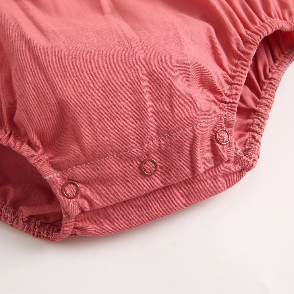 Áo liền quần Sanlutoz vải cotton in hoa dài tay thời trang mùa thu cho bé gái