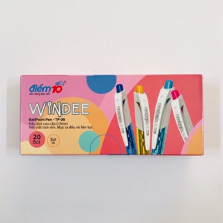 HỘP 20 BÚT BI THIÊN LONG WINDEE TP-06 MỰC XANH