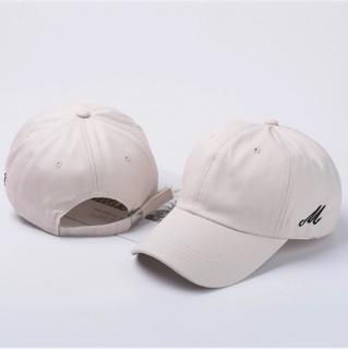 Korean Trendy Sewn On Embroidered Basic Visor Baseball Cap