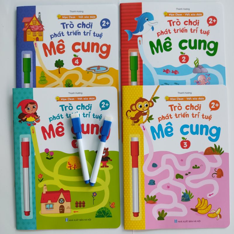 Sách - Trò chơi phát triển trí tuệ Mê cung phiên bản viết xoá( Trọn Bộ)