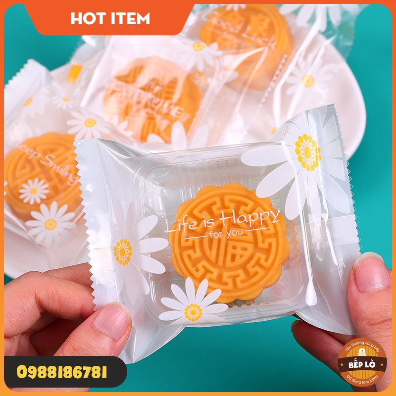 Túi bánh Trung Thu Hoa Cúc Trắng (15gr | 50gr | 75gr | 100gr) SIÊU ĐẸP - HÀNG MỚI VỀ