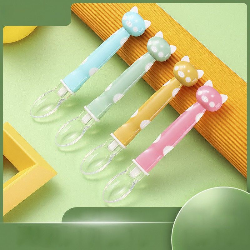 Thìa Ăn Dặm Silicon Gấu  Siêu Mềm An Toàn Cho Bé