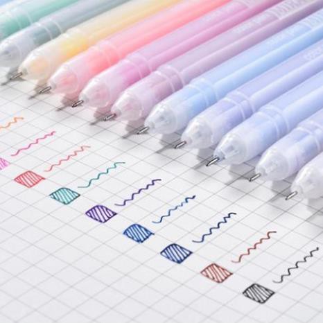 Bút Gel Ngòi 0.5mm Bút Highlight Nhiều Màu Sắc Cho Học Sinh/Sinh Viên Đánh Dấu - RosyPosy