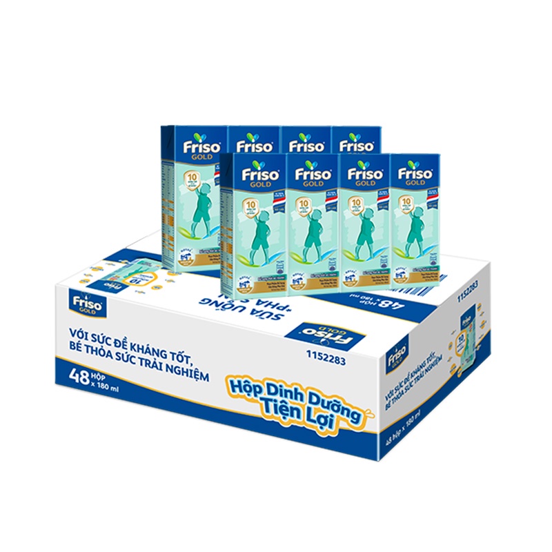 Thùng 48 hộp Sữa uống dinh dưỡng Friso Gold (180ml/hộp)