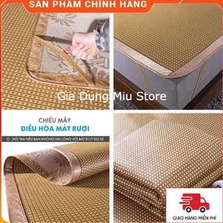 Miu store chiếu điều hòa lót lụa có chun cài góc hàng cao cấp - chiếu điều hòa thoáng khí, mát rượi