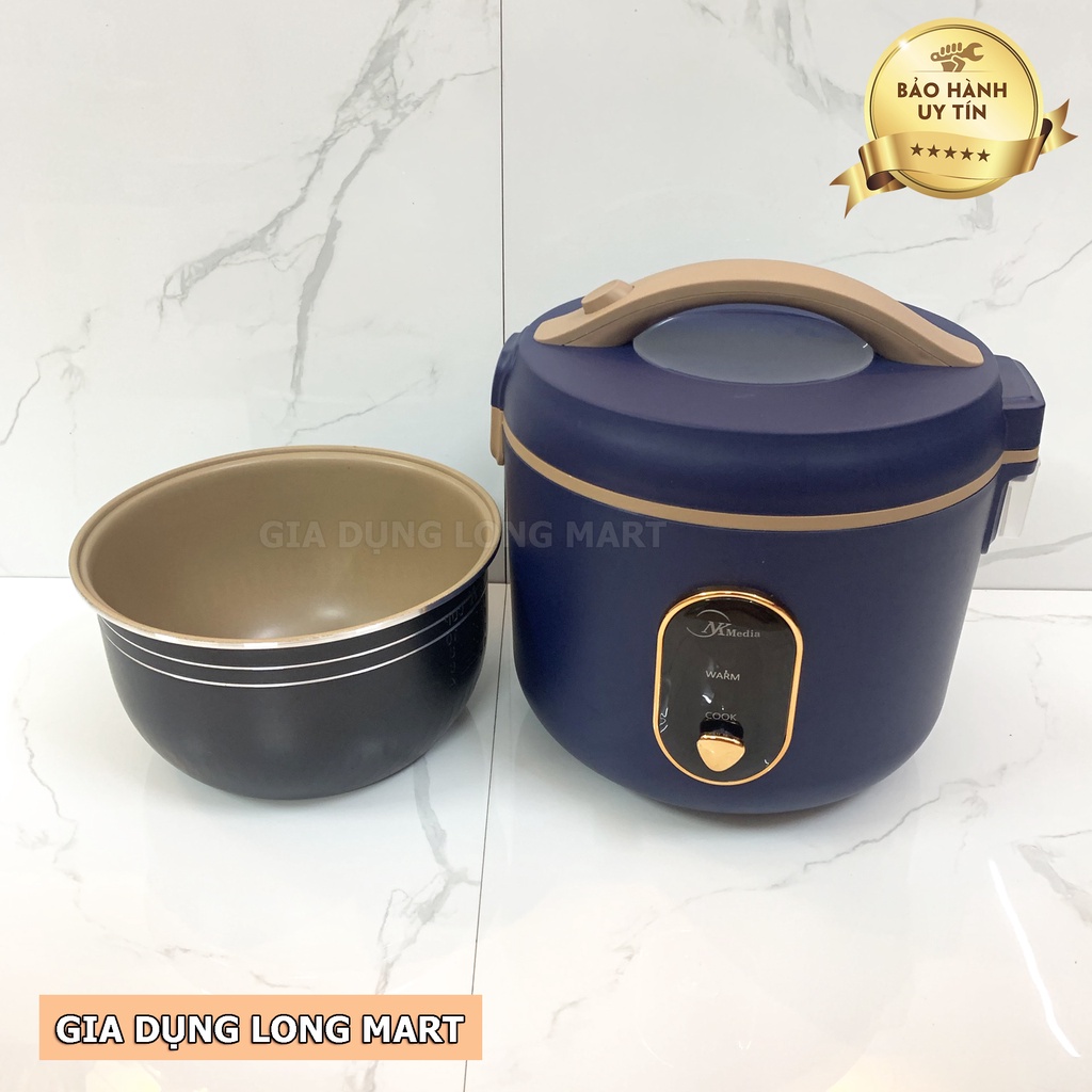 Nồi cơm điện NK Media MD-NC1870 Dung tích 1.8L Tặng 1 Giá Hấp Thức Ăn Hàng Chính Hãng