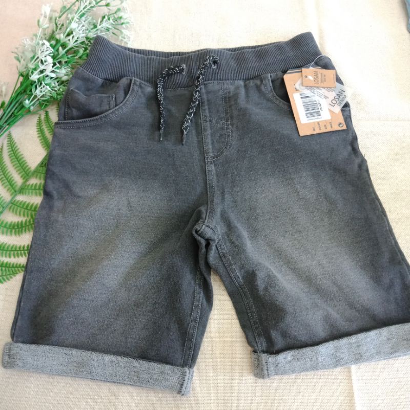 Quần short bé trai xám khói xoắn gấu tăng đơ dư xịn losan