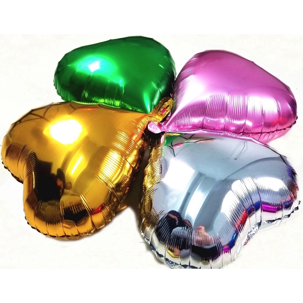 5 Cái 10 Inch Trái Tim Foil Bóng Bay Helium Đám Cưới Chúc Mừng Sinh Nhật Trang Trí Bữa Tiệc Người Lớn Nhôm Tình Yêu Anniversaire Ballon