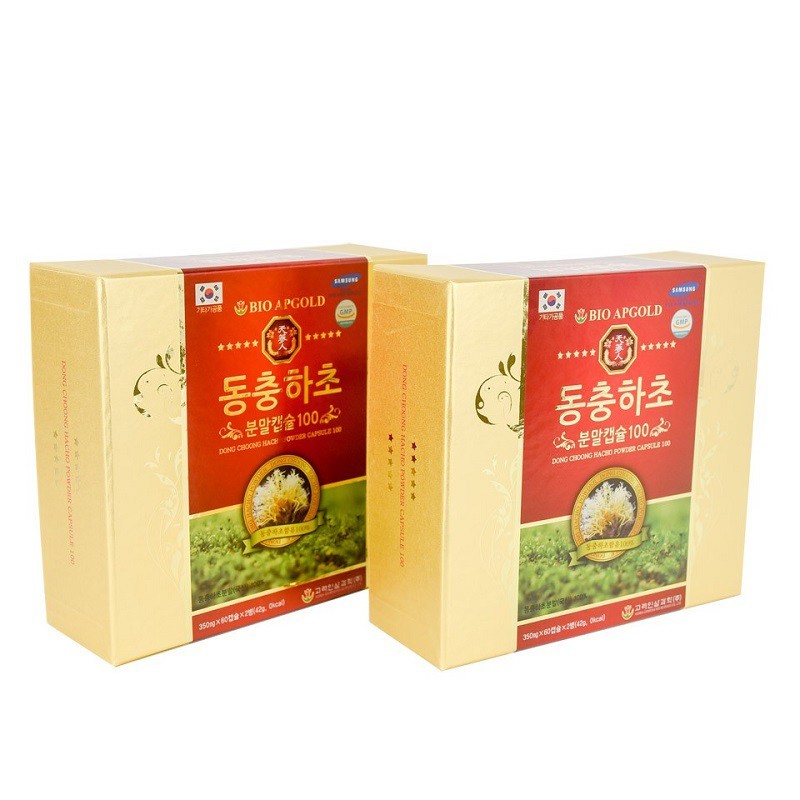 [ Chính Hãng ] Viên Đông Trùng Hạ Thảo Bio APGold Hàn Quốc, Hộp 2 Lọ * 60 Viên, Giúp Bồi Bổ Nâng Cao Sức Khỏe Toàn Diện