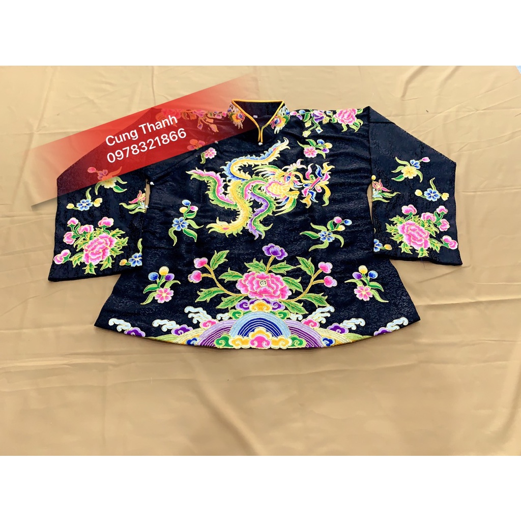 Áo Cô Đôi , Cô Sáu , Cô Bé Thêu Hoa Mẫu Đơn