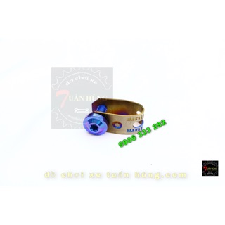 Pat kẹp dây dầu titan [HÀNG HOT] gắn xe máy - đồ chơi xe máy