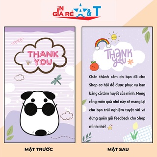 🌸 100 THẺ CÁM ƠN-Thiệp cảm ơn khách hàng - thẻ cảm ơn - thư cám ơn khách hàng