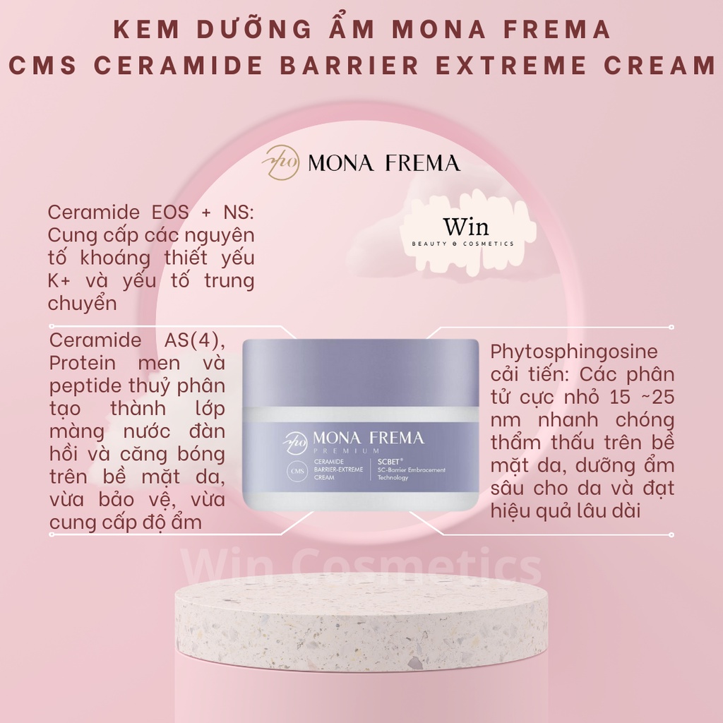 Kem dưỡng ẩm Mona Frema CMS Ceramide Barrier Extreme Cream