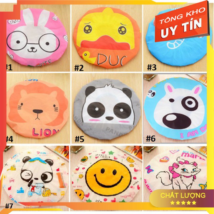 COMBO 3 Mũ Chụp Đầu Khi Tắm Loại DÀY