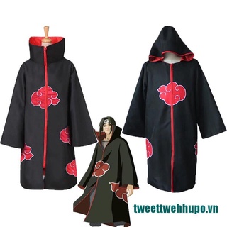 Áo Choàng Hóa Trang Nhân Vật Anime Akatsuki itachi Chất Lượng Cao