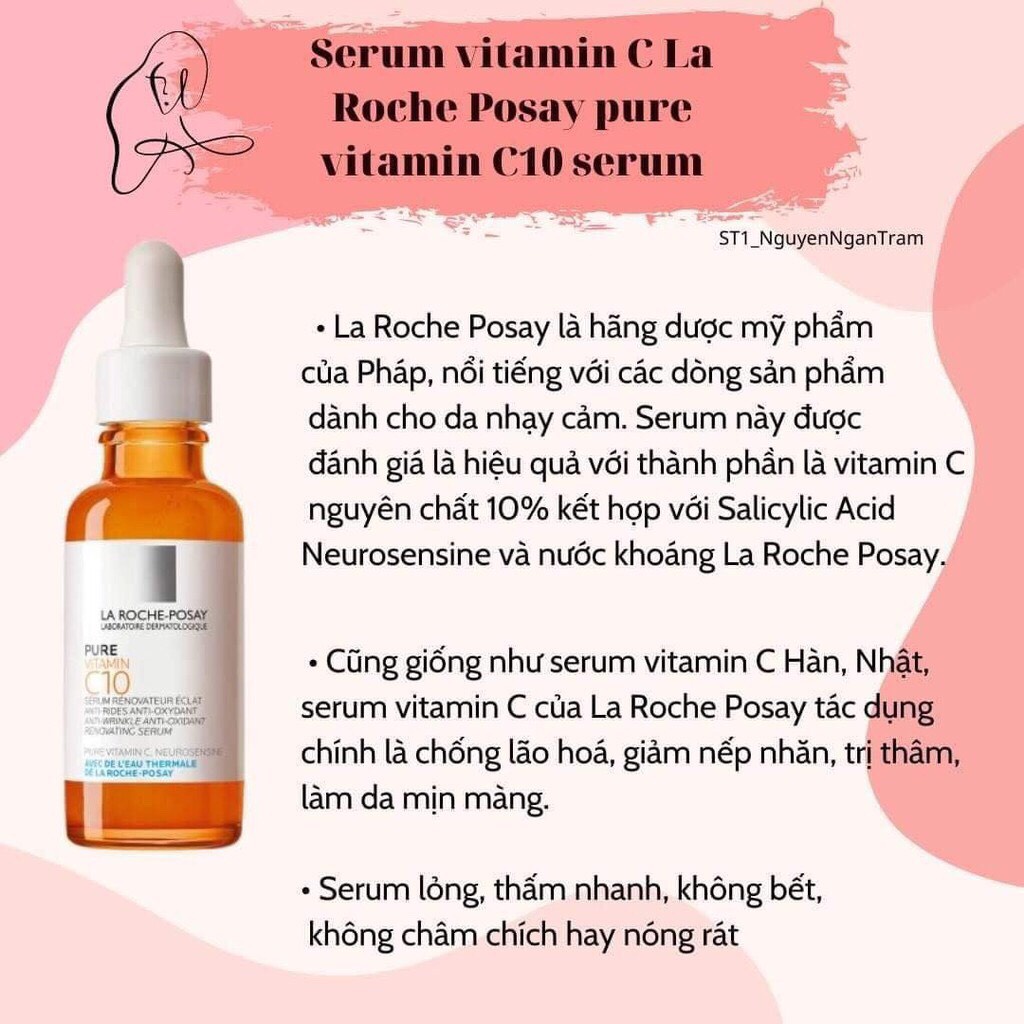 Serum chống lão hóa Pure Vitamin C10 của La Roche Posay Pháp - 30ml