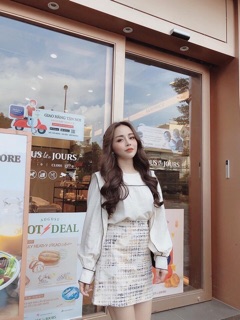 Set áo somi chân váy công sở