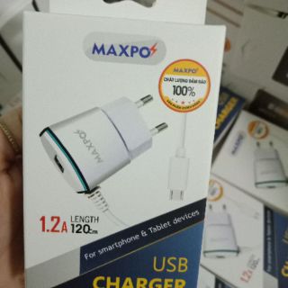 Bộ xạc củ liền dây xạc hãng Maxpo