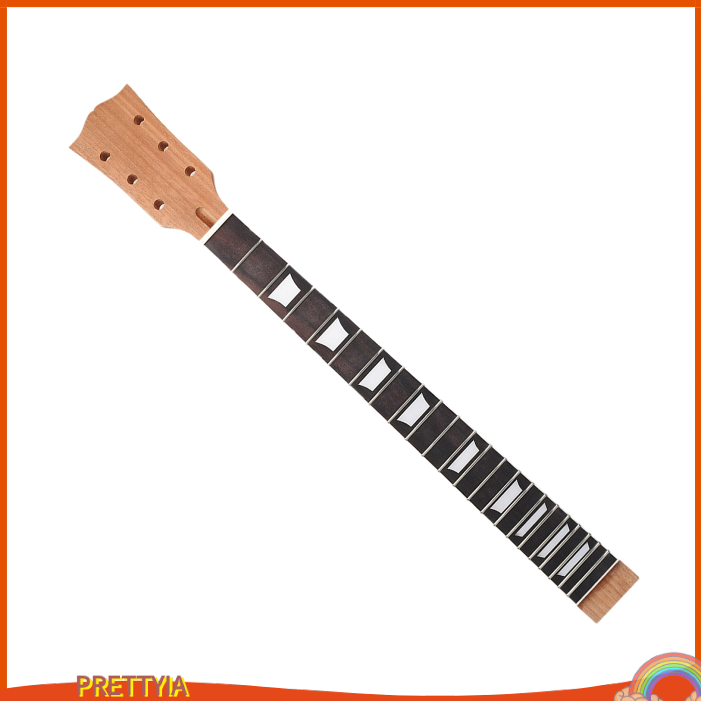 [PRETTYIA]Guitar Neck 22 fret,24.8 inch Mahogany Fretboard for LP Electric Guitar