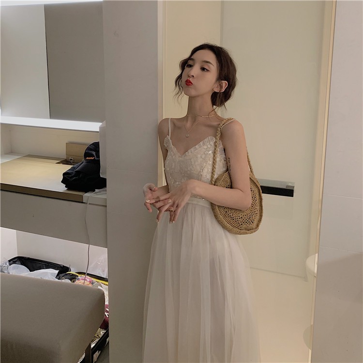 (Có Sẵn) Váy hai dây công chúa xoè / Đầm blingbling tutu dự tiệc