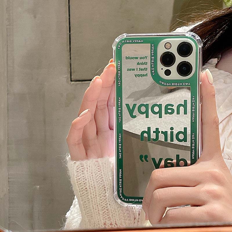 Ốp Điện Thoại Tpu Silicon Mềm Chống Bụi Chống Sốc Hình Chữ Happy Birthday Cho Iphone7 8 11 12 Pro Max Plus X Xs Xr Xsmax