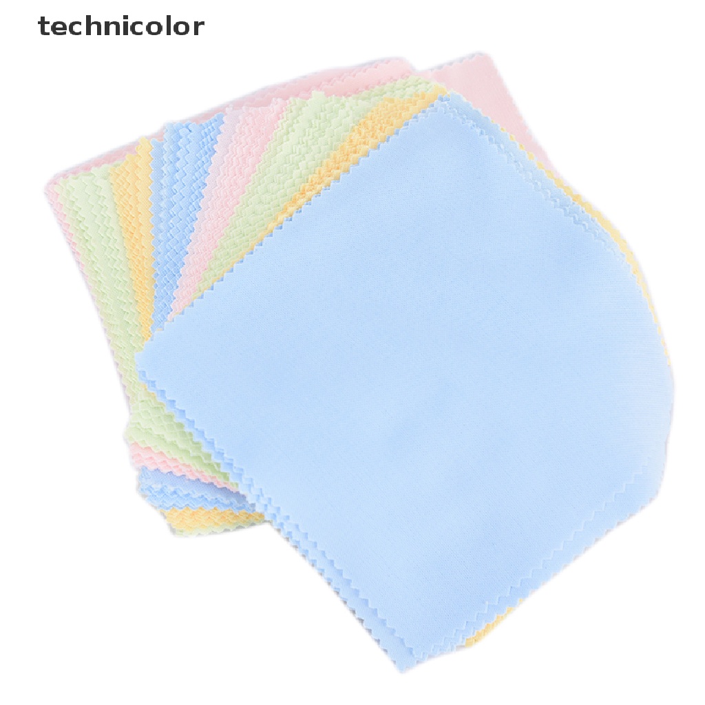 Set 10 Khăn Lau Kính / Màn Hình Điện Thoại / Ống Kính Máy Ảnh Bằng Sợi Microfiber
