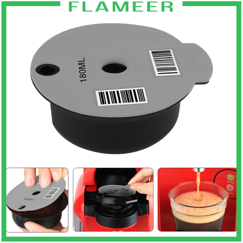 [FLAMEER]Reusable Coffee Capsule Pod Slicone Lid Fits Bosch for Tassimo Machine