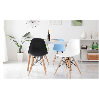 Ghế eames nhựa chân gỗ nhập khẩu