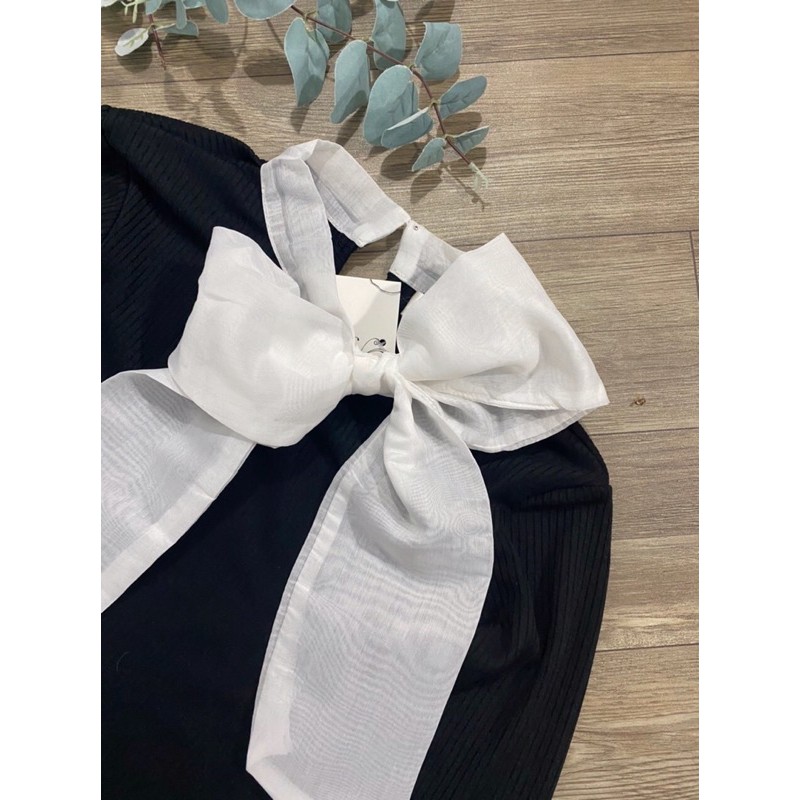 ÁO LEN TĂM NƠ CỔ