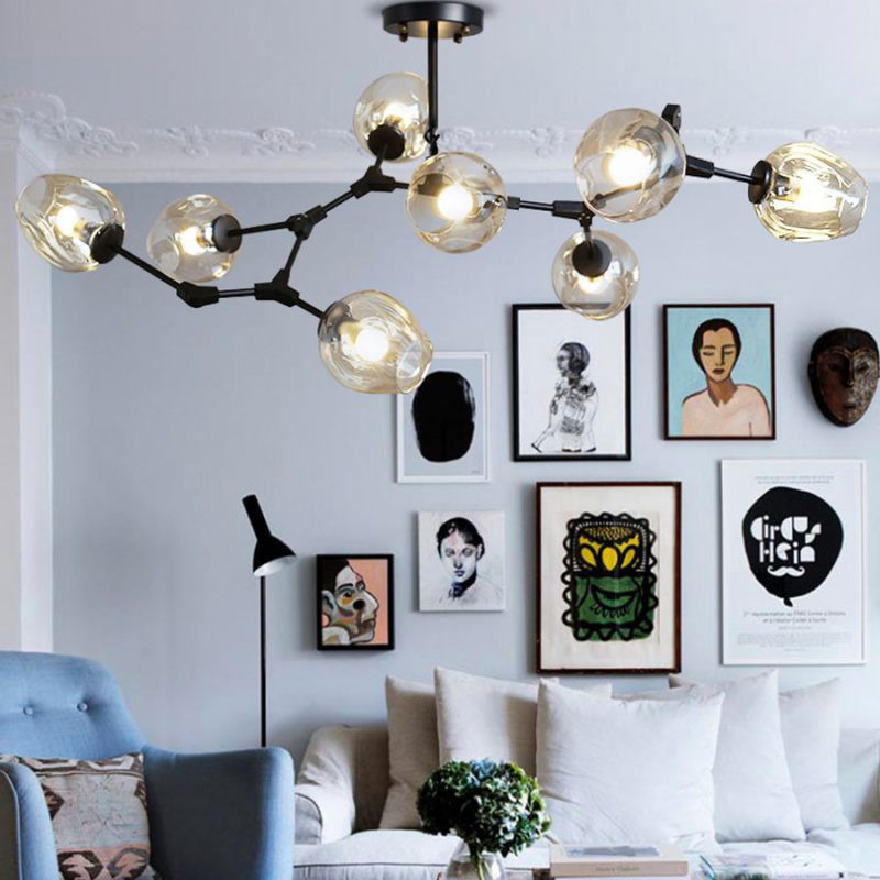 Đèn chùm thả MONSKY ASLEY MAXWEL 8 bóng cao cấp sang trọng