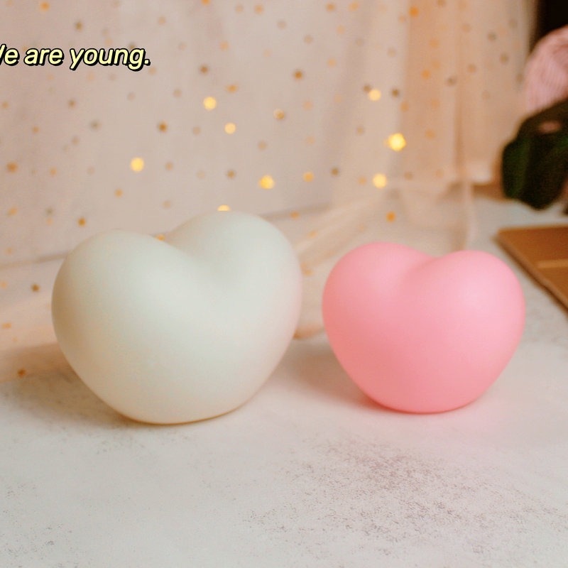Đèn Ngủ LED Hình Trái Tim Dễ Thương Dùng Trang Trí Phòng Ngủ
