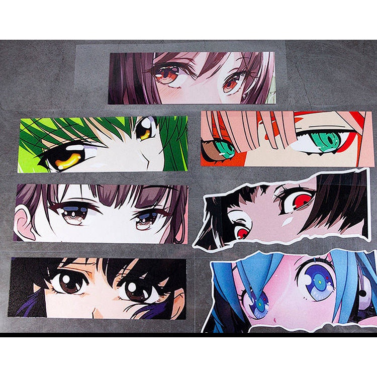 Nhãn dán thân xe hơi phản quang thứ cấp chống nước JDM Nhật in hình anime
