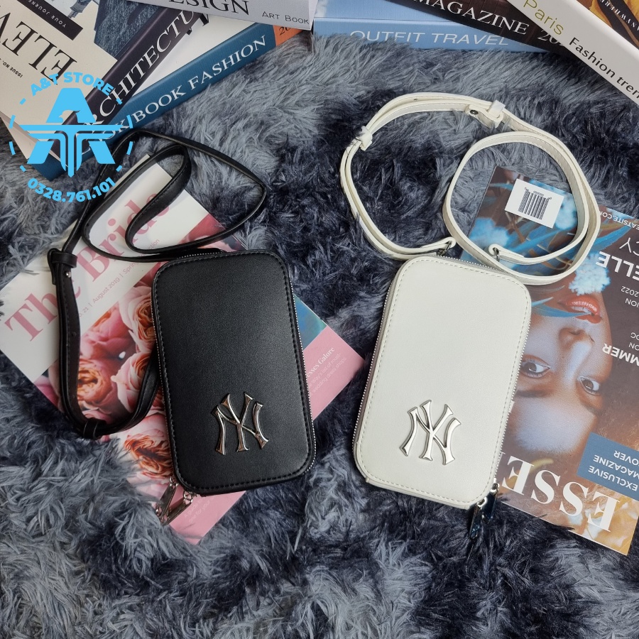 Túi Đeo Chéo MLB NY Mini Neck Pouch New York Yankees Full Tag Code