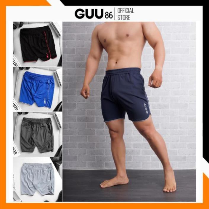 Quần Short nam Thể Thao, tập Gym Nam ECHT 𝗛𝗮̀𝗻𝗴 𝗩𝗡𝗫𝗞 co giãn cực tốt - GUU SHOP  ྇  ྇