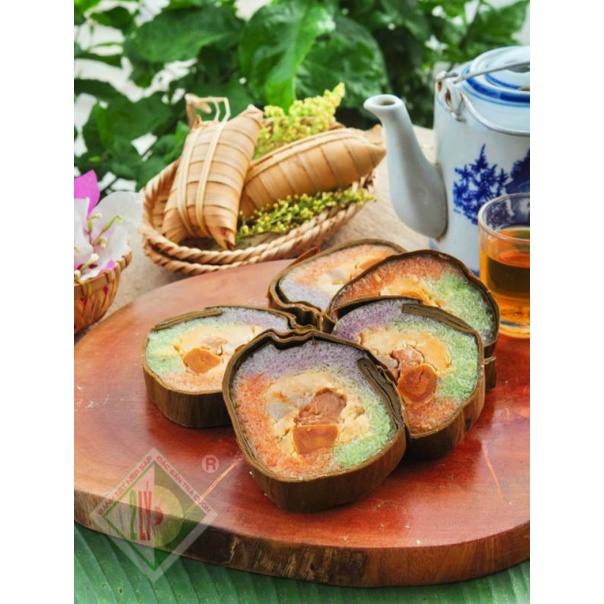 BÁNH TÉT TRÀ CUÔN NGŨ SẮC 1kg