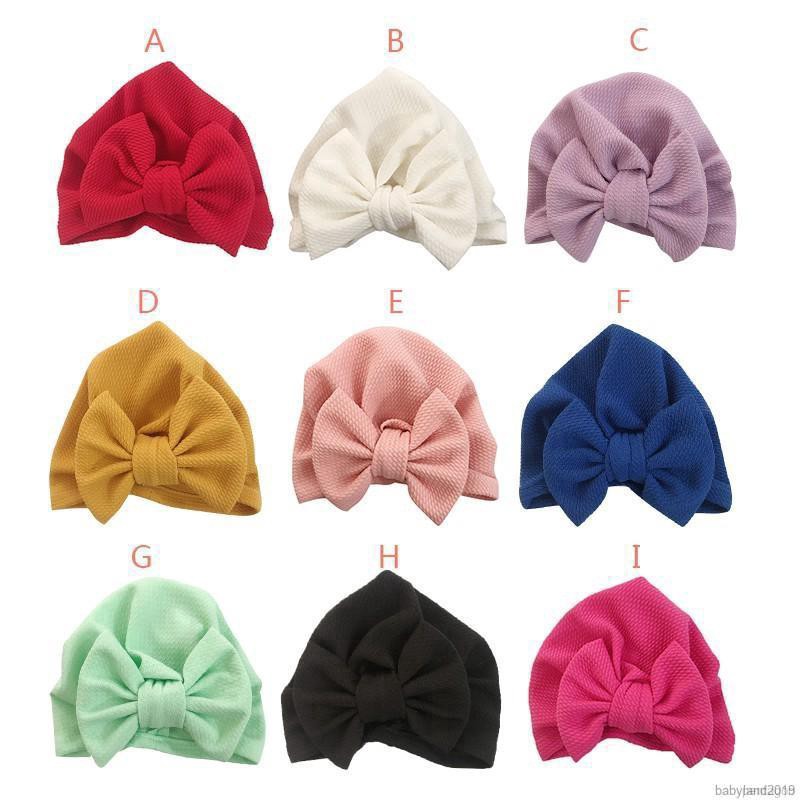 Nón cotton thắt nơ lớn xinh xắn cho bé