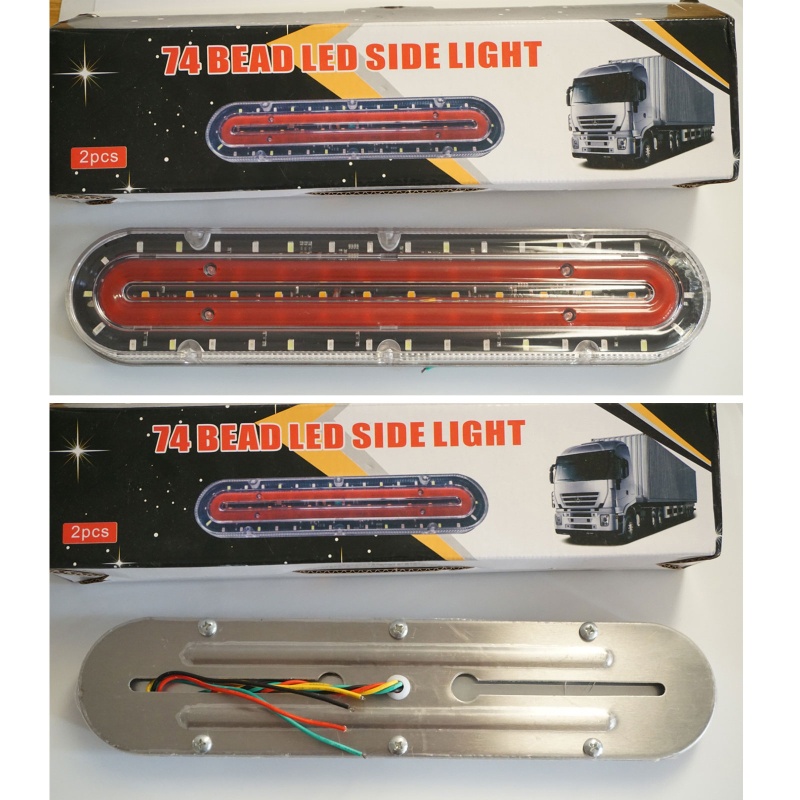 Đèn Led Cảnh Báo 74 Bóng Gắn Bánh Xe Hơi Chuyên Dụng