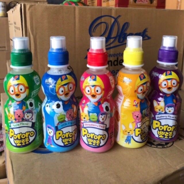 [FREESHICombo 24 chai nước uống Pororo Hàn Quốc 235ml date 2023
