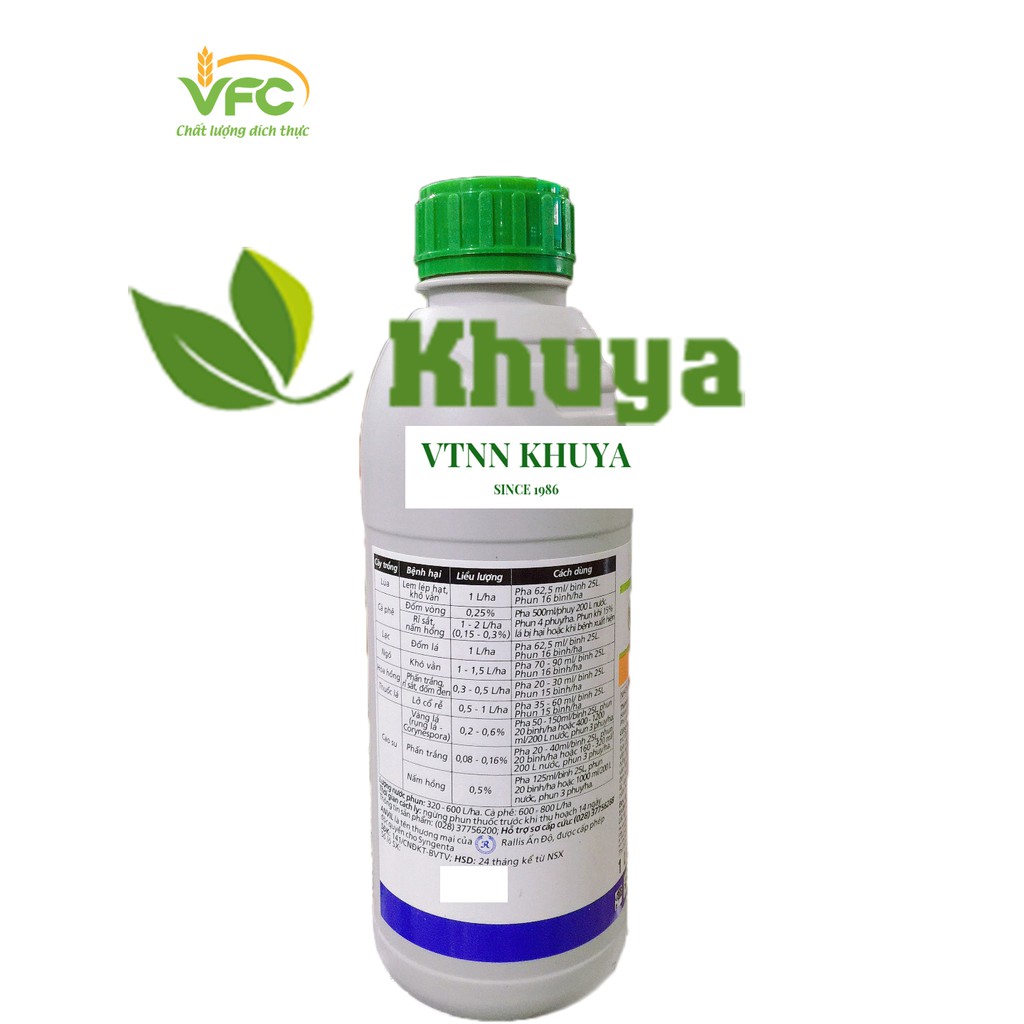 Thuốc trừ bệnh Anvil 5SC chai 1 lít Syngenta