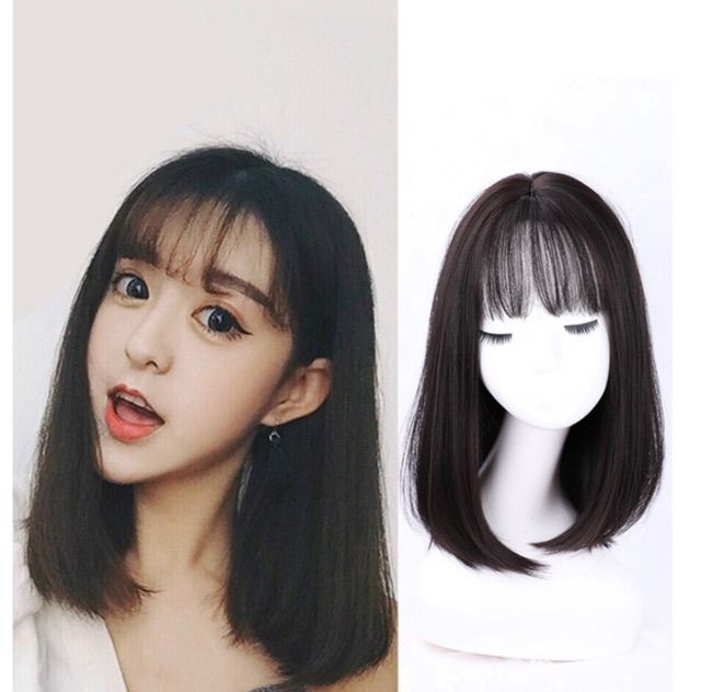 Tóc giả nguyên đầu cúp đuôi 35cm ,❤️ FREESHIP ,❤️ tóc giả cúp đuôi tự nhiên 6119