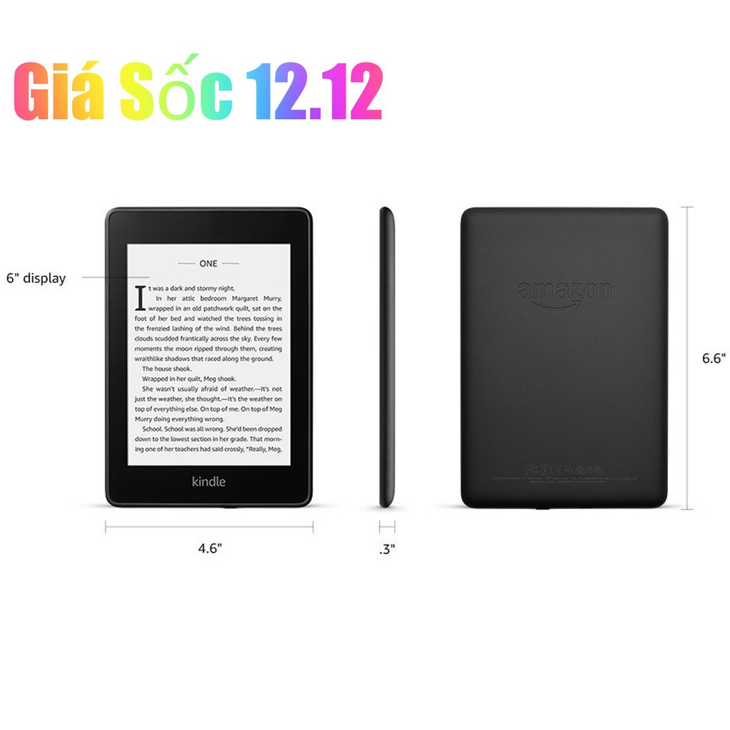 Máy đọc sách Kindle Paperwhite 10th gen 2019 - PPW gen 4 - Hàng mới nguyên seal