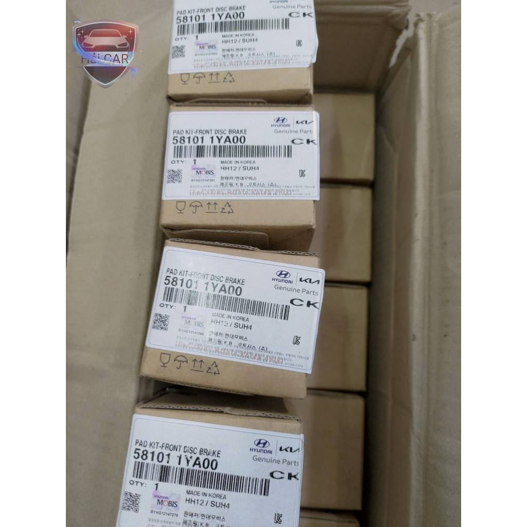 MÁ PHANH TRƯỚC KIA MORNING, PICANTO 2011 – 2018 CHÍNH HÃNG 581011YA00