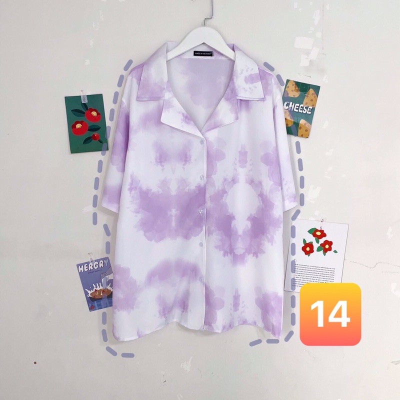 Áo sơmi loang unisex / Sơmi tiedye unisex