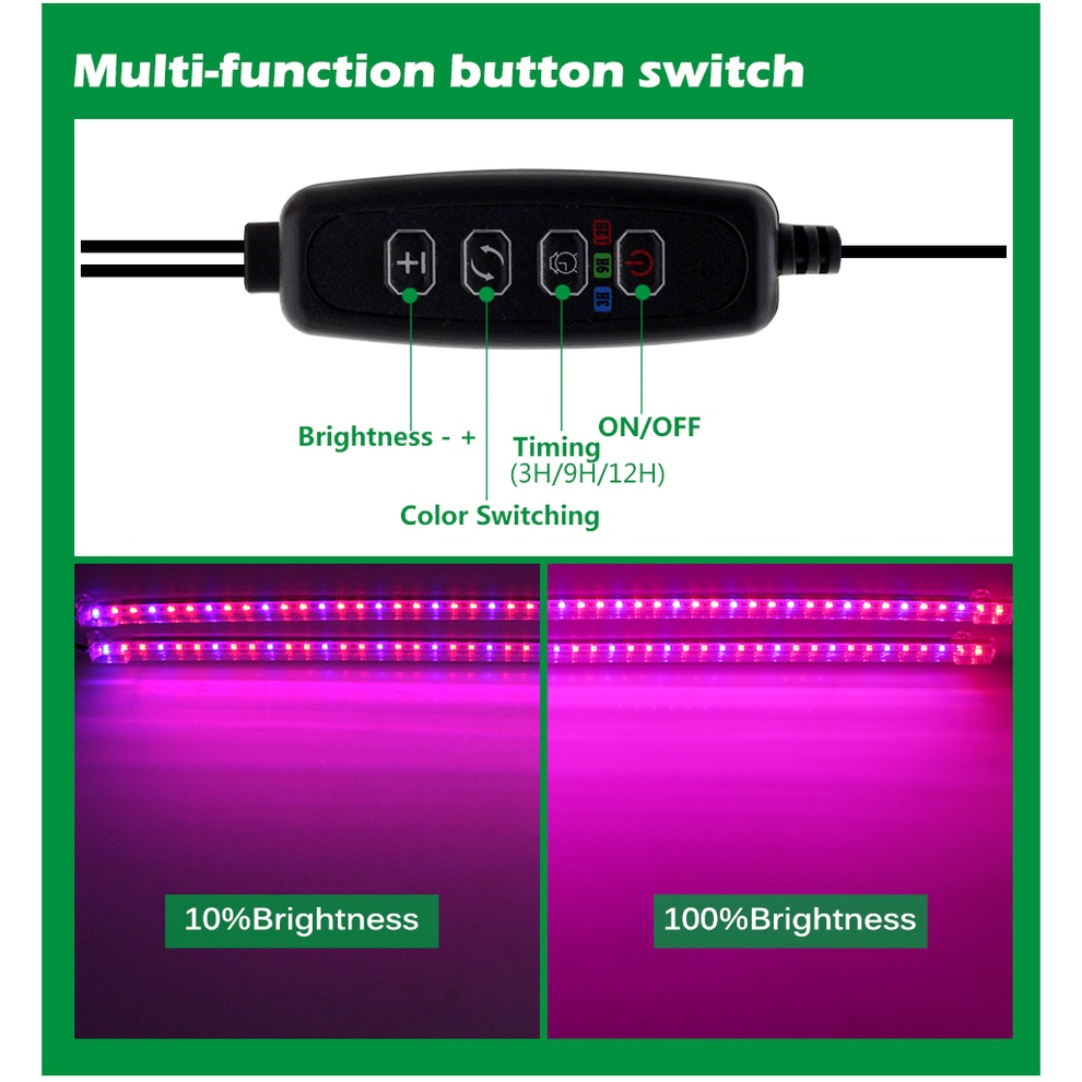 Thanh Đèn LED Trồng Cây DC5V USB 32 Bóng 50Cm