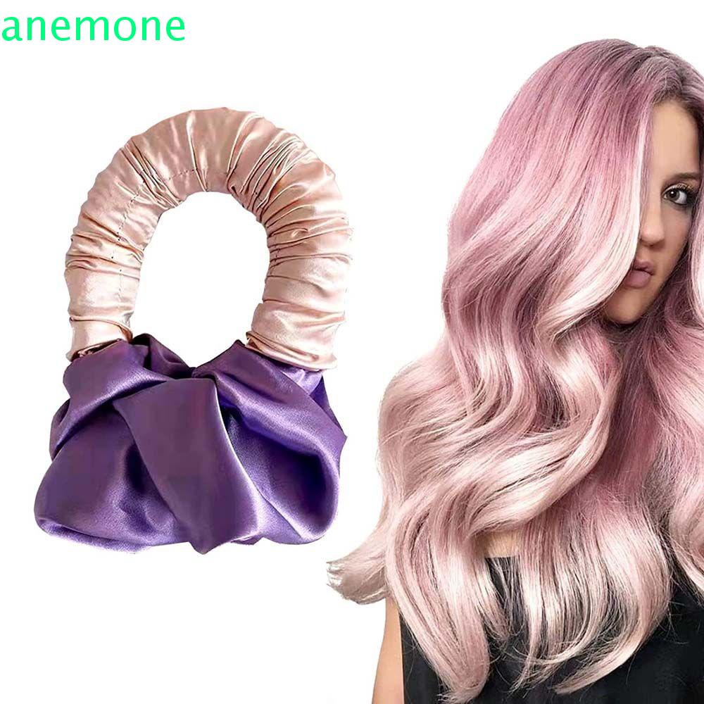 Dụng cụ uốn tóc tạo kiểu gợn sóng không dùng nhiệt bằng lụa ruy băng nhỏ gọn thoải mái nhiều màu sắc DIY