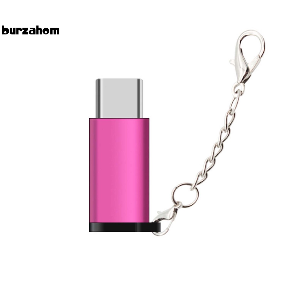 Đầu chuyển đổi Micro USB sang Type-c bằng hợp kim nhôm kèm móc khóa chuyên nghiệp