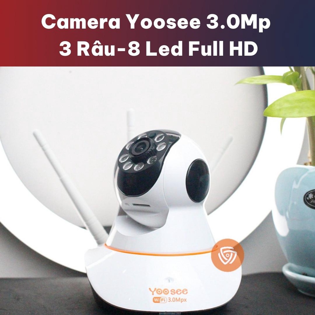 Camera Wifi YOOSEE 8 LED 3.0Mp Full HD, Đàm thoại 2 chiều, Quay màu ban đêm | BigBuy360 - bigbuy360.vn