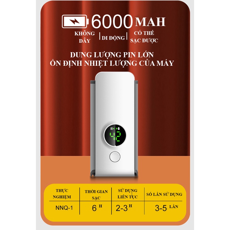 Máy Hâm Sữa Tiệt Trùng LAS02 FINOSE Không Dây Giữ Nóng Liên Tục, Màn Hình Kĩ Thuật Số Thông Minh