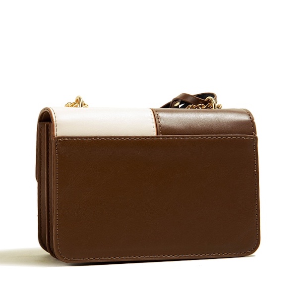 🌸Hàng Order🌸 Túi Xách Muzi&kai Chính Hãng Da Trơn Họa Tiết Nắp Gập Dinh Quai Da Phối Xích Sang Chảnh Nữ Tính 🌸Quảng Châu