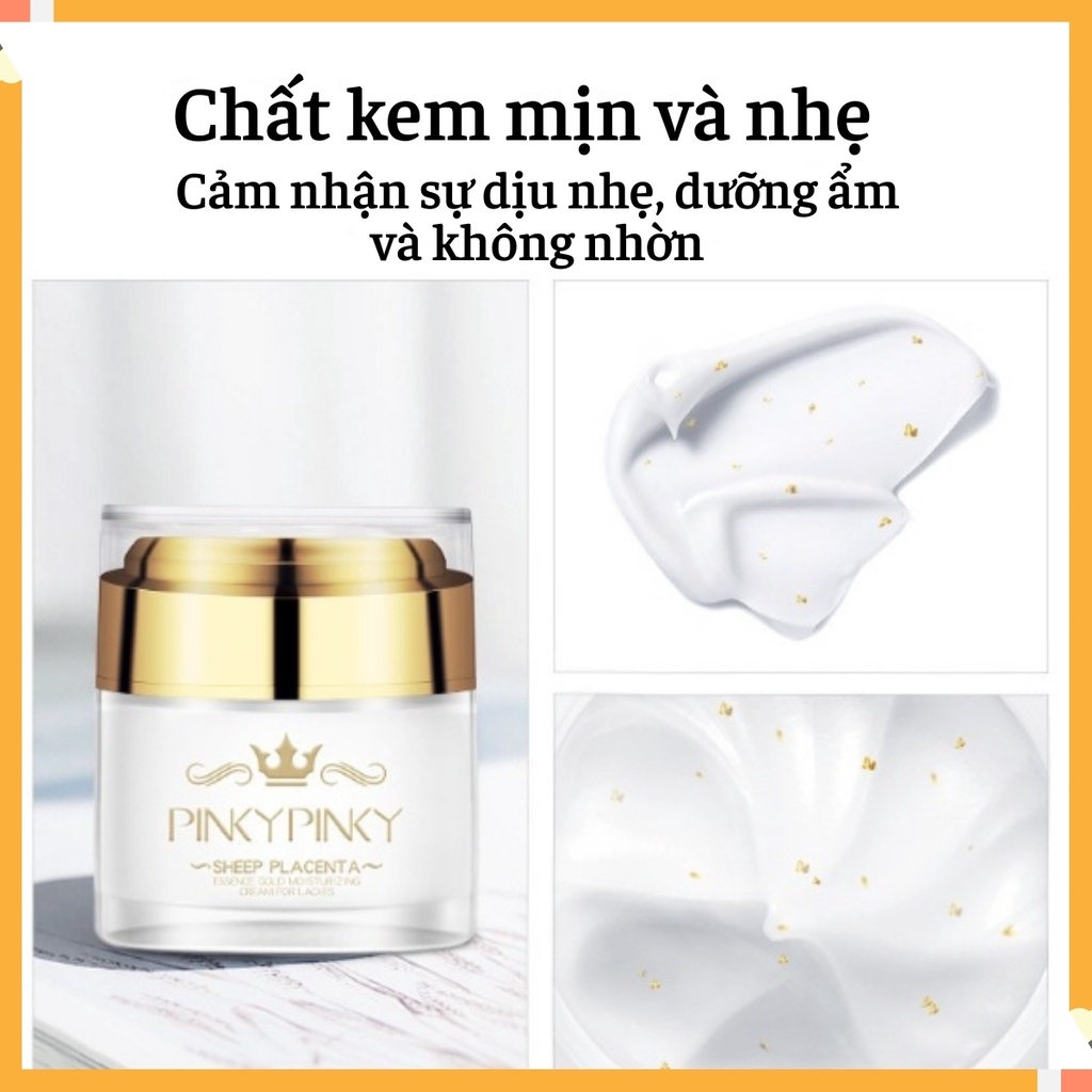 Kem Dưỡng Da Kem Dưỡng Ẩm Nhau Thai Cừu Nội Địa Trung Dưỡng Trắng Chống Lão Hóa Phục Hồi Hư Tổn PinkyPinky